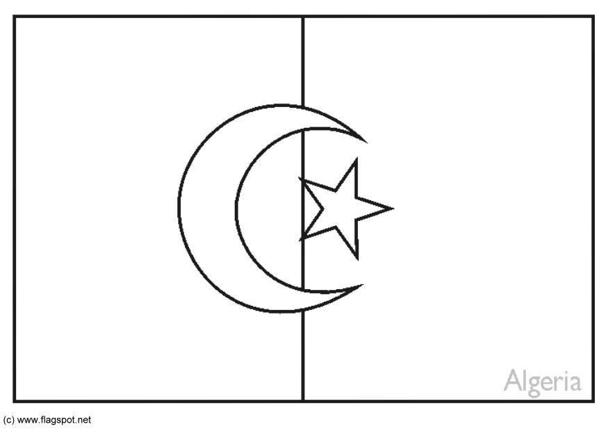 algeria Disegno da colorare algeria
