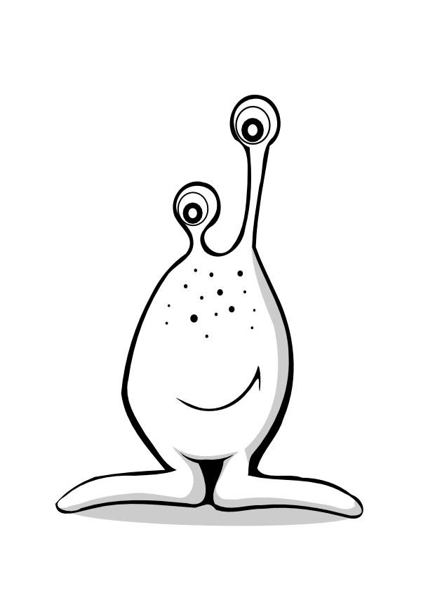 alieno Disegno da colorare alieno