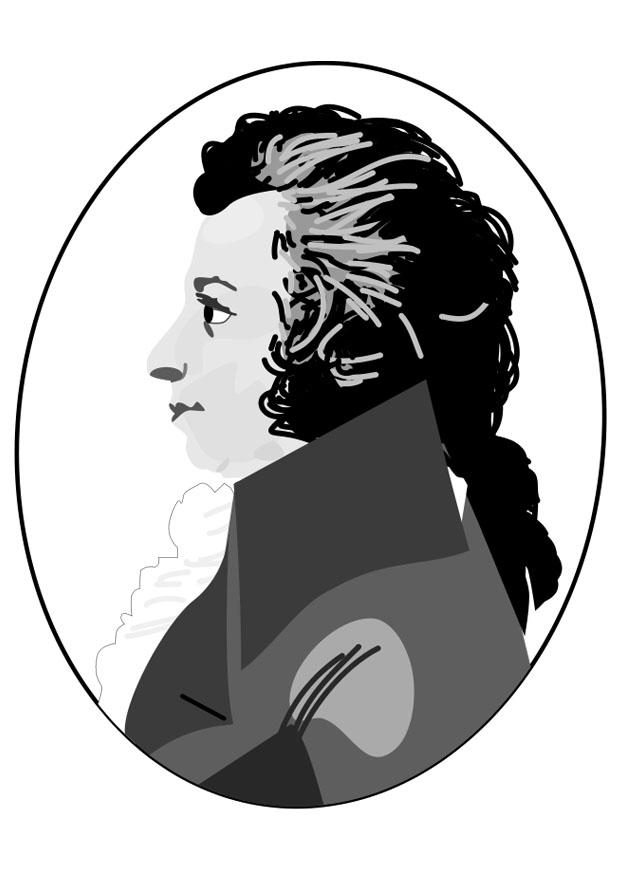 Disegno da colorare amadeo mozart