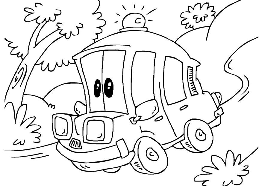 ambulanza Disegno da colorare ambulanza