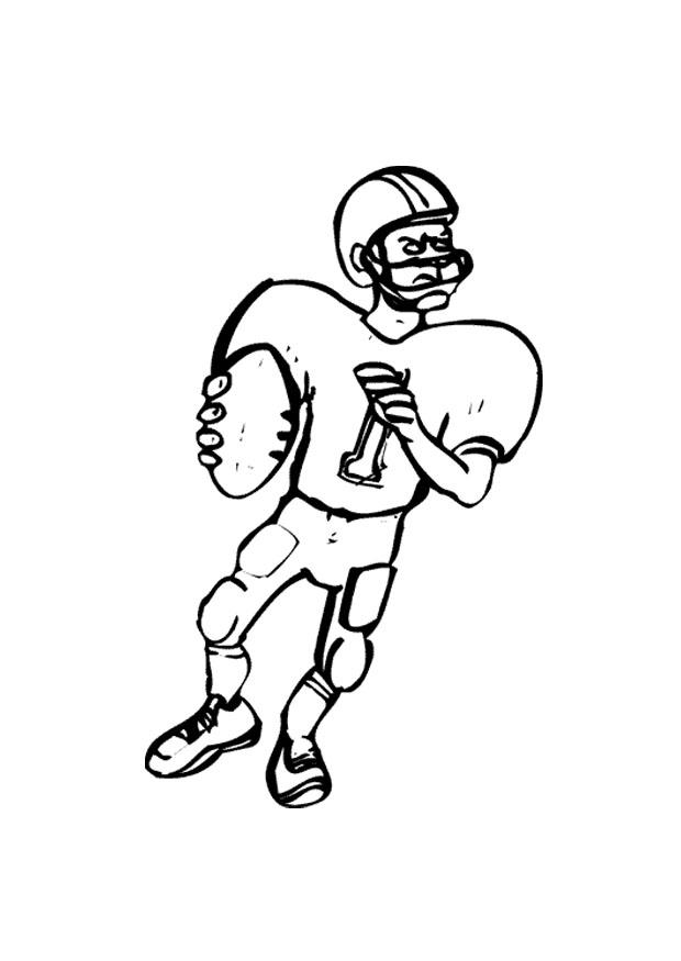 american football Disegno da colorare american football