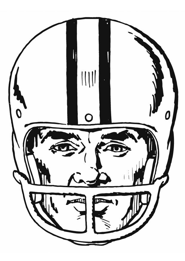 Disegno da colorare american football