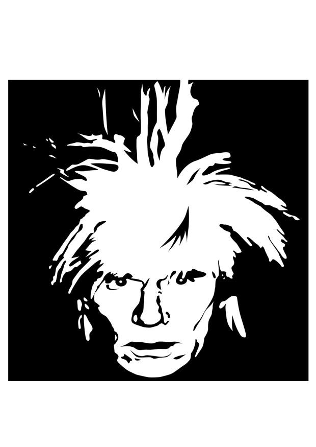 Disegno da colorare andy warhol