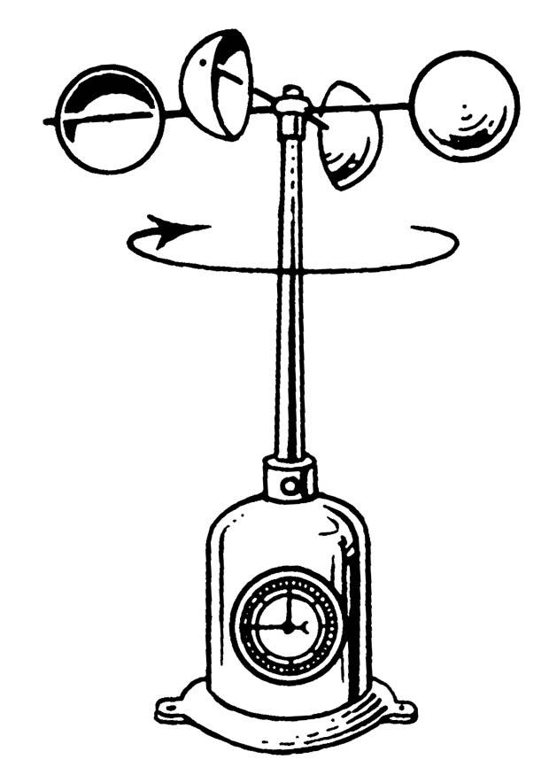anemometro Disegno da colorare anemometro