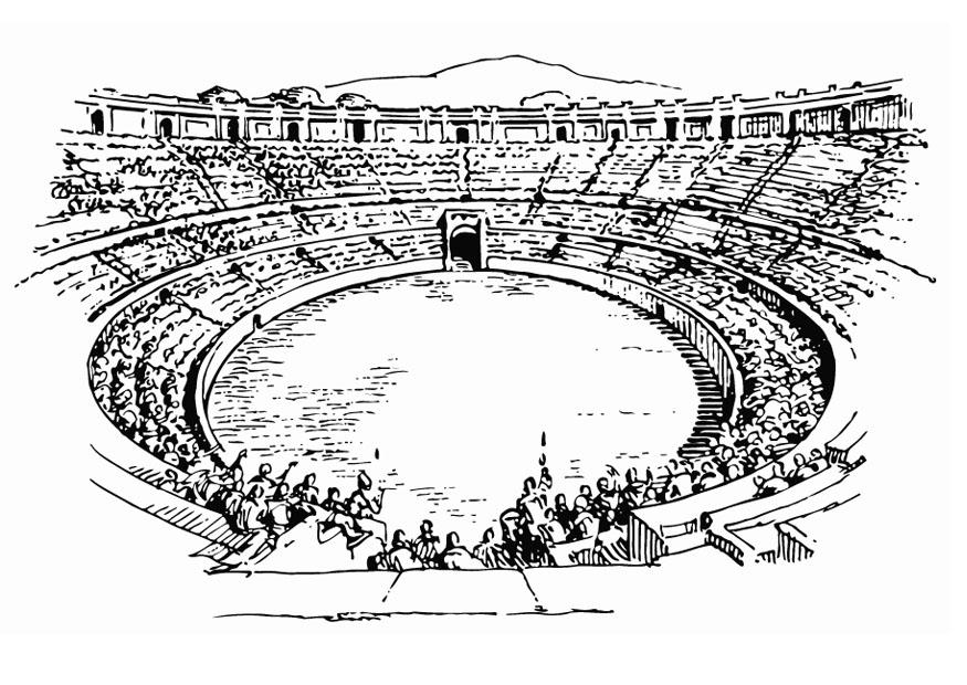 anfiteatro Disegno da colorare anfiteatro
