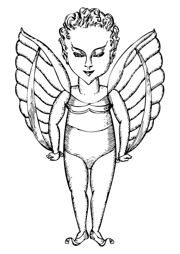 angioletto Disegno da colorare angioletto