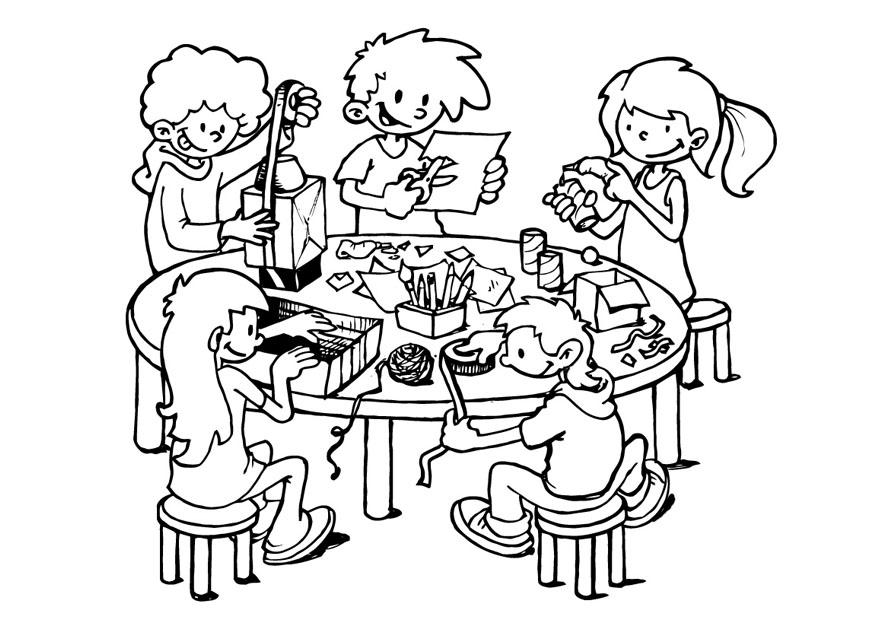 angolo creativo Disegno da colorare angolo creativo
