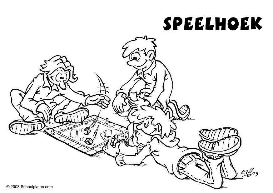 angolo di gioco Disegno da colorare angolo di gioco