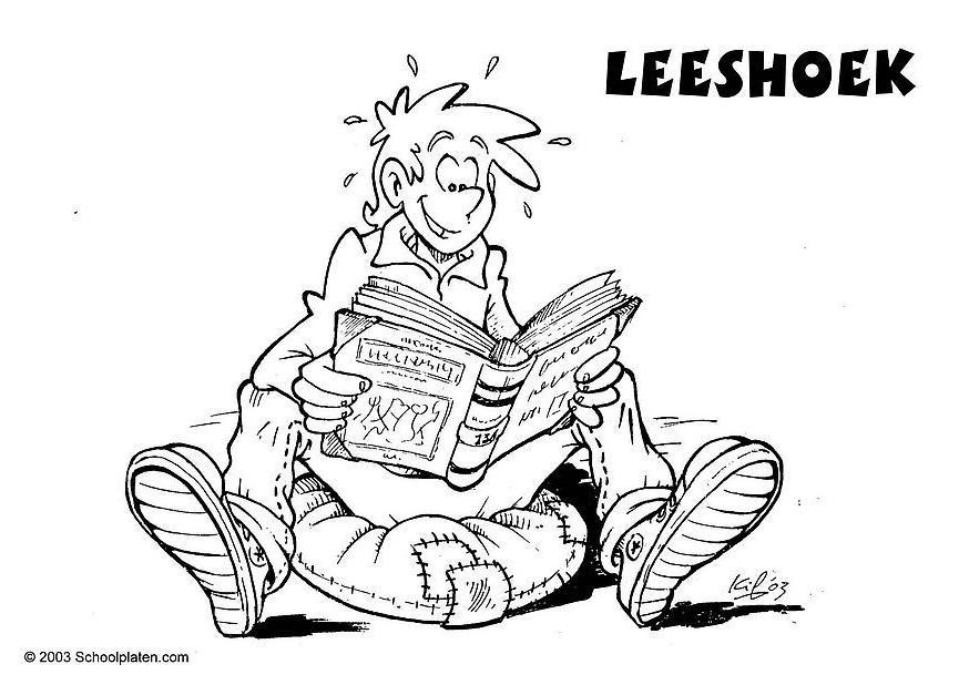 angolo di lettura Disegno da colorare angolo di lettura