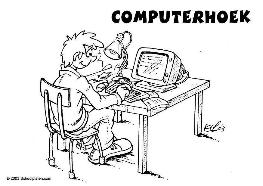 angolo informatico Disegno da colorare angolo informatico