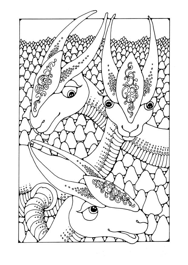 animali fantastici Disegno da colorare animali fantastici