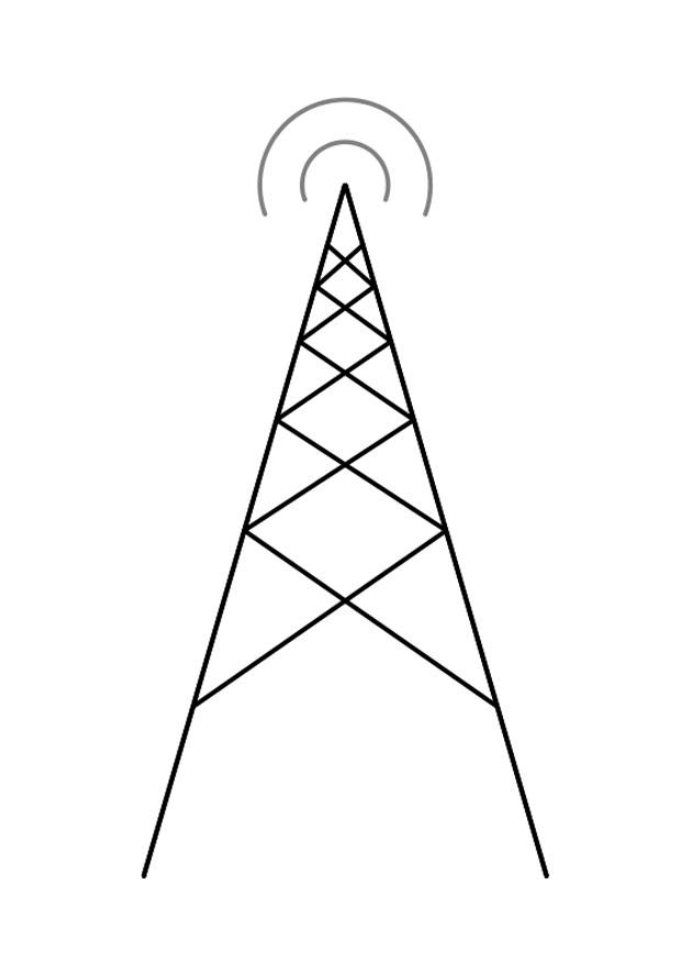 antenna Disegno da colorare antenna