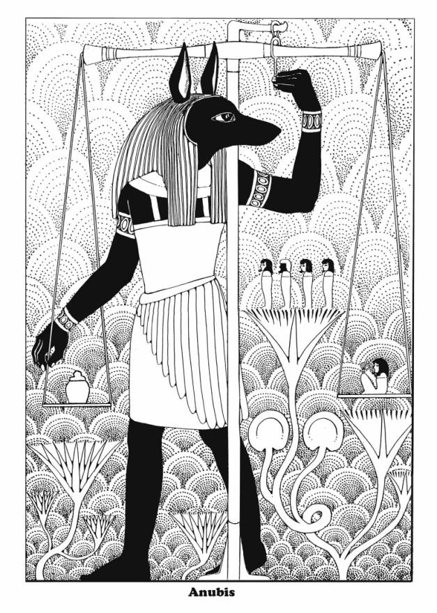 anubis Disegno da colorare anubis