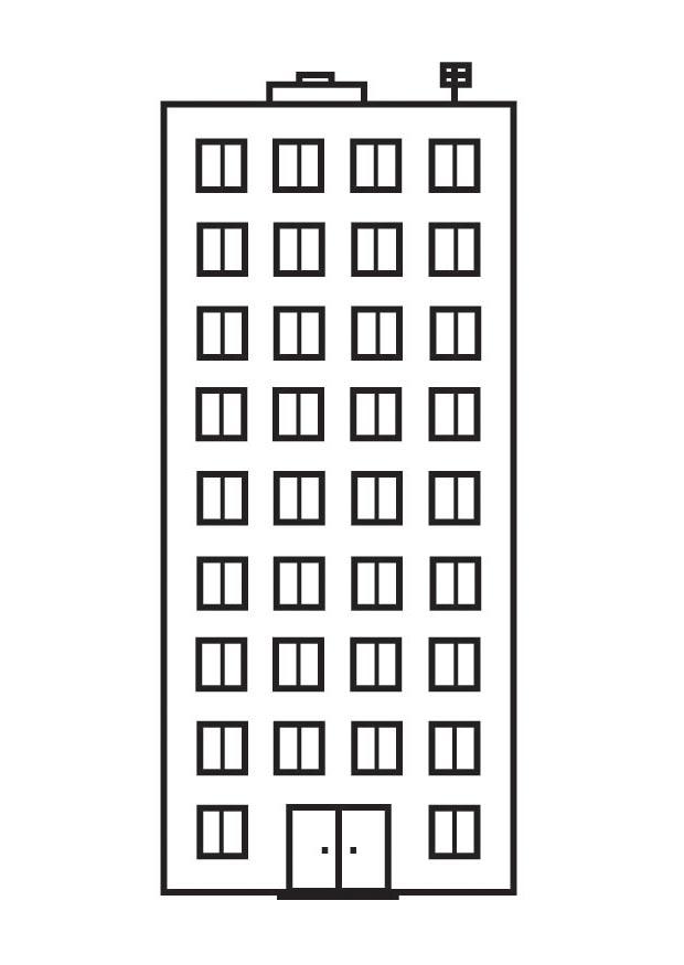 appartamento Disegno da colorare appartamento