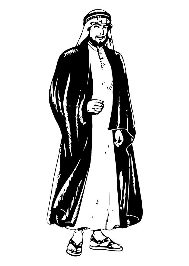 arabo Disegno da colorare arabo