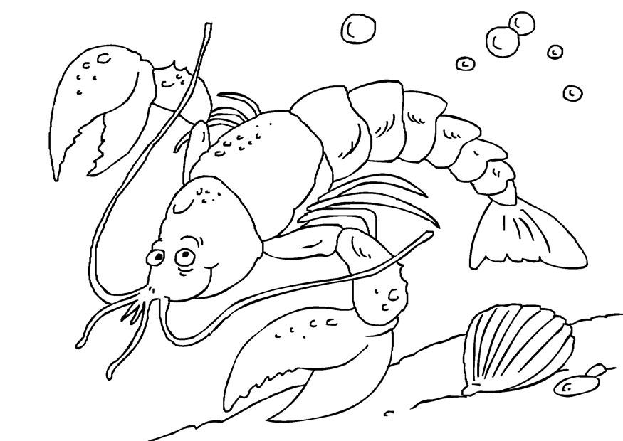 aragosta Disegno da colorare aragosta