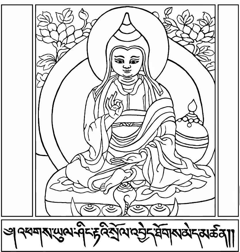 asanga Disegno da colorare asanga