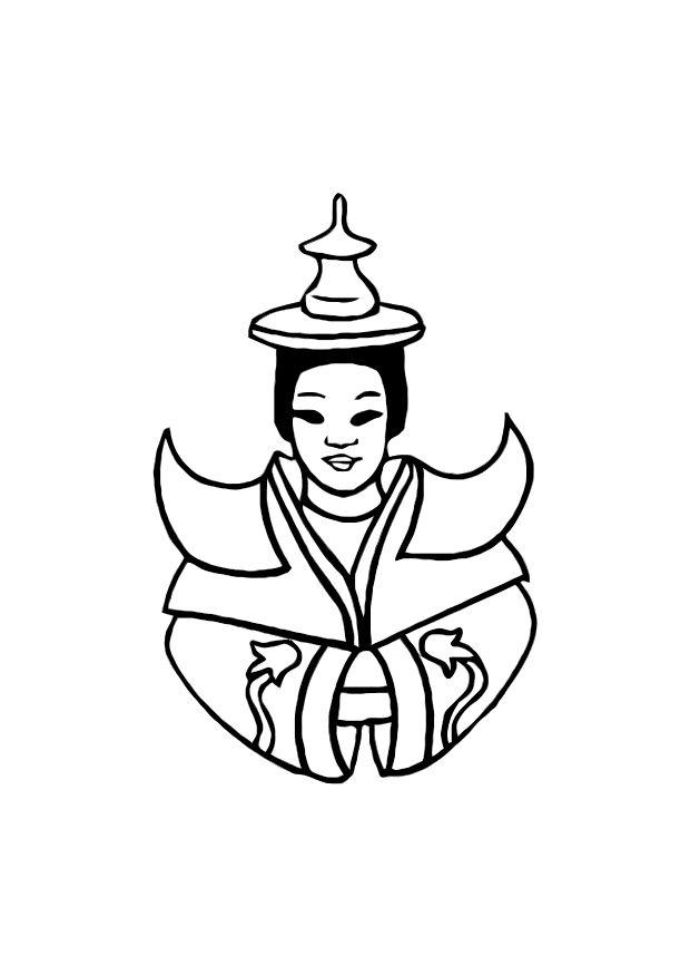 asia Disegno da colorare asia