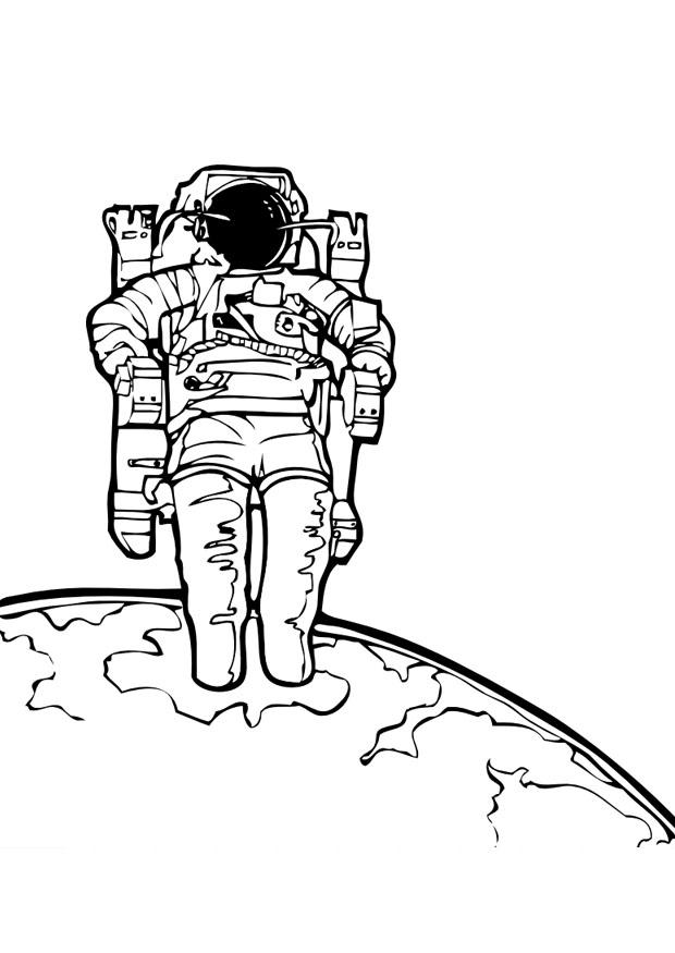 astronauta Disegno da colorare astronauta