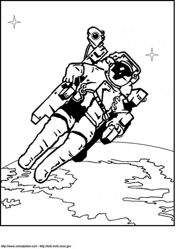 astronauta Disegno da colorare astronauta