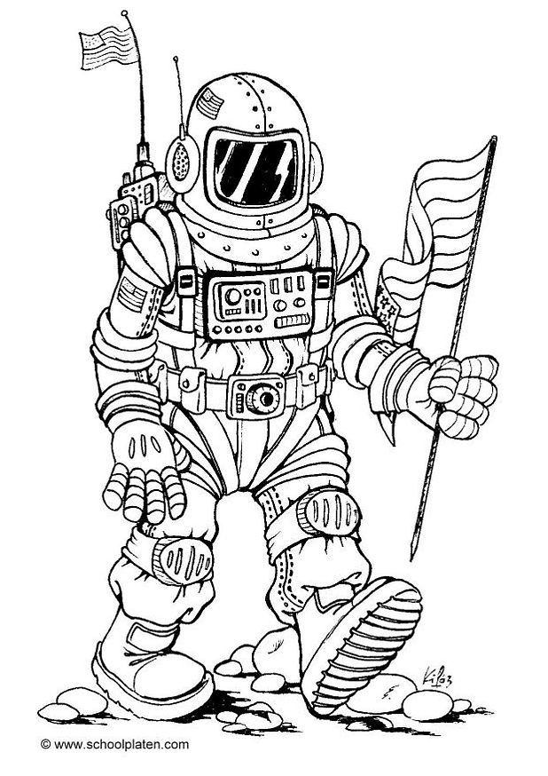 astronauta Disegno da colorare astronauta