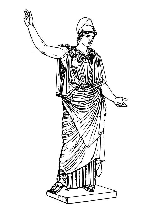 Disegno da colorare atena