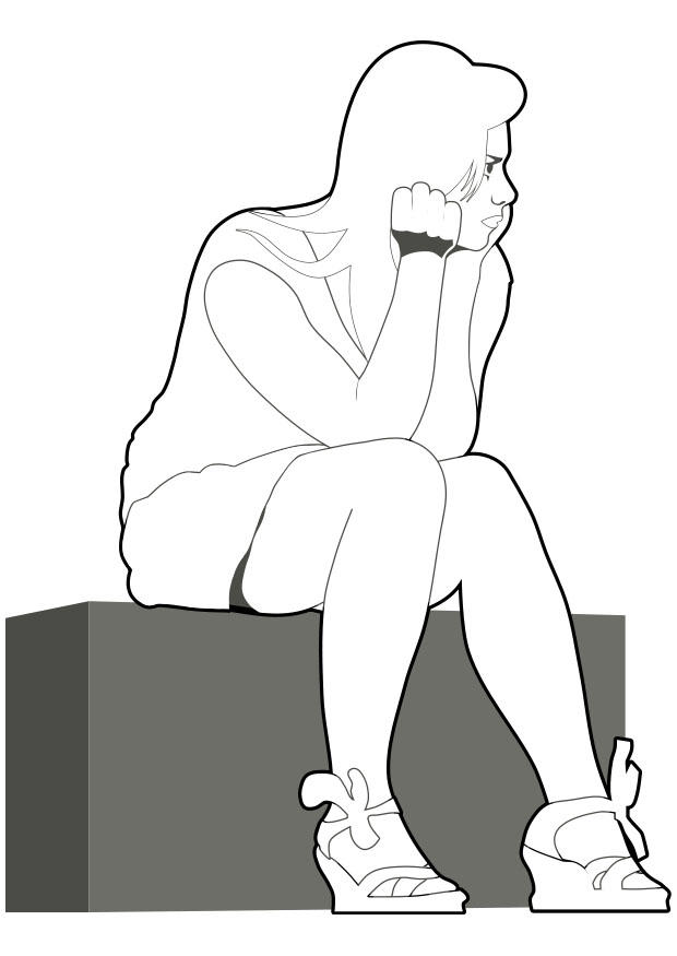 attendere - noia Disegno da colorare attendere - noia