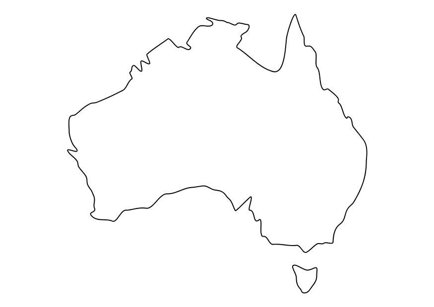 australia Disegno da colorare australia