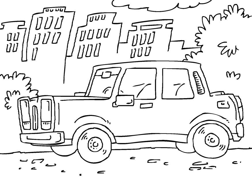auto Disegno da colorare auto