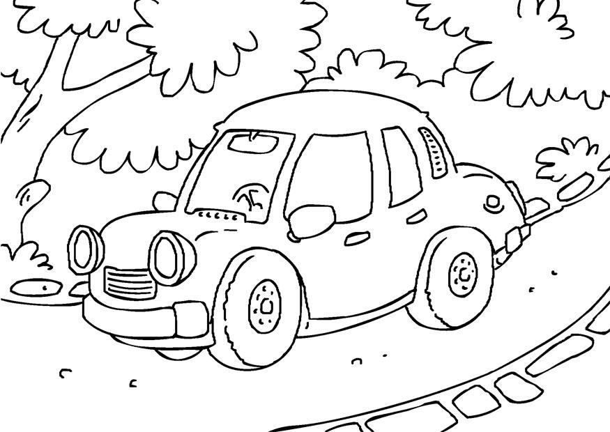 auto Disegno da colorare auto