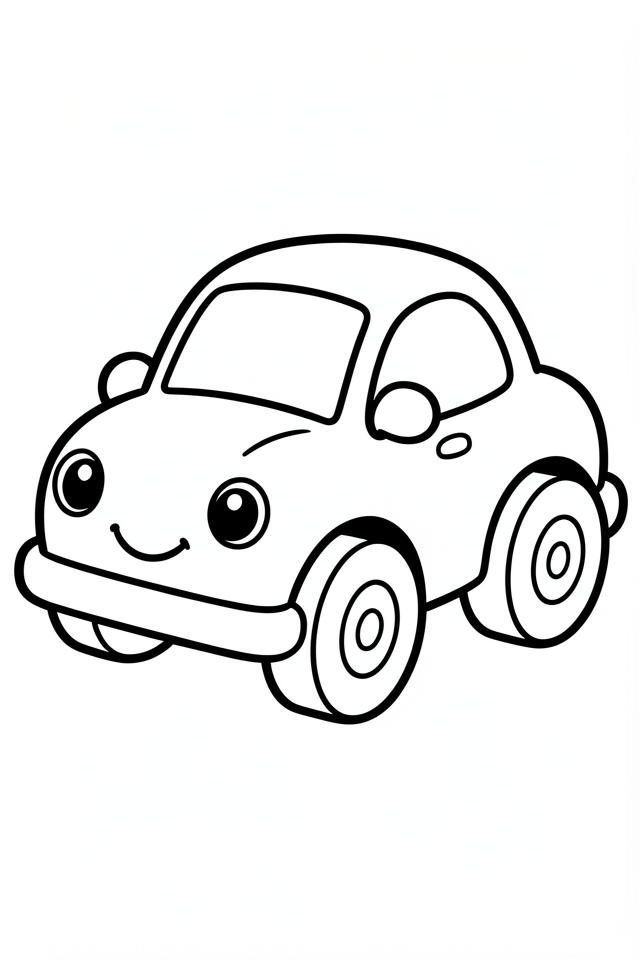 auto allegra Disegno da colorare auto allegra