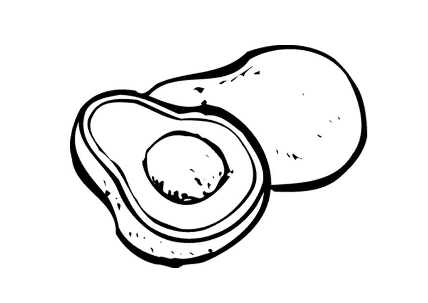 avocado Disegno da colorare avocado