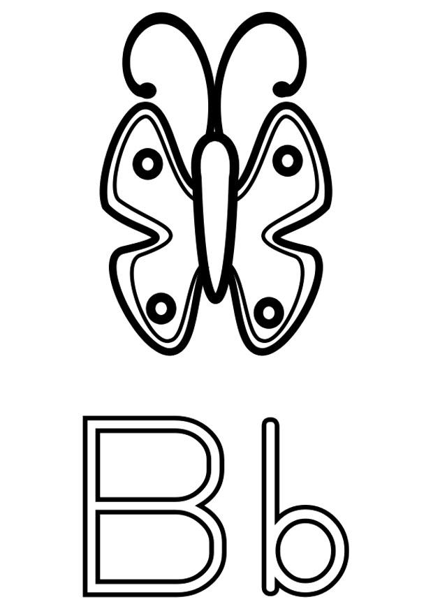 b Disegno da colorare b