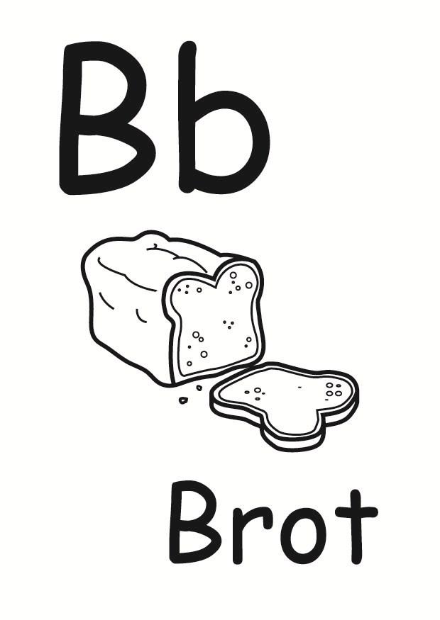 b Disegno da colorare b