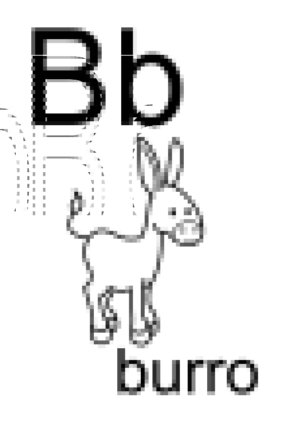 b Disegno da colorare b