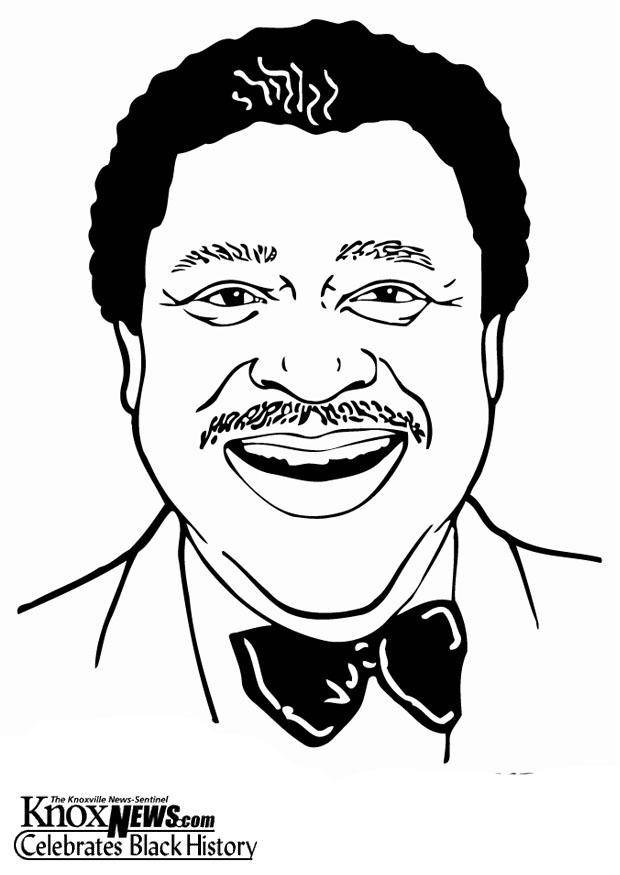 b.b. king Disegno da colorare b.b. king