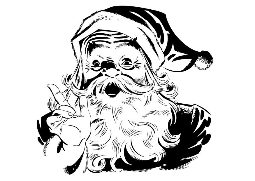 Disegno da colorare babbo natale