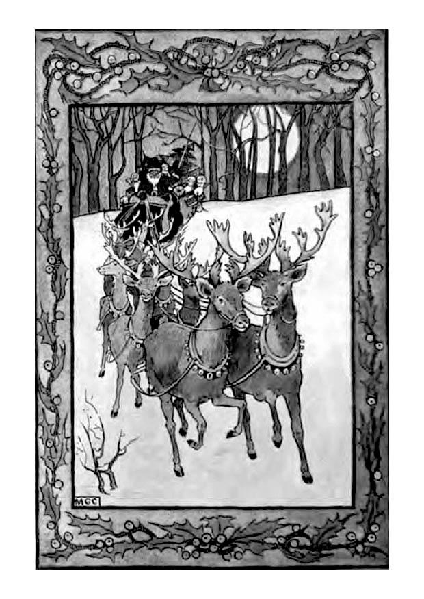 Disegno da colorare babbo natale
