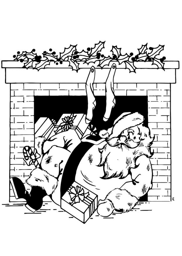 babbo natale Disegno da colorare babbo natale