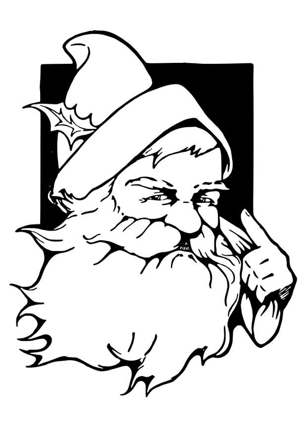 Disegno da colorare babbo natale