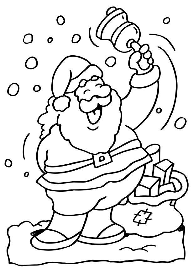 babbo natale Disegno da colorare babbo natale