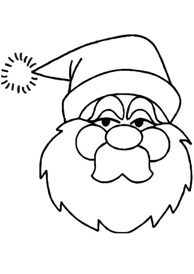 babbo natale Disegno da colorare babbo natale