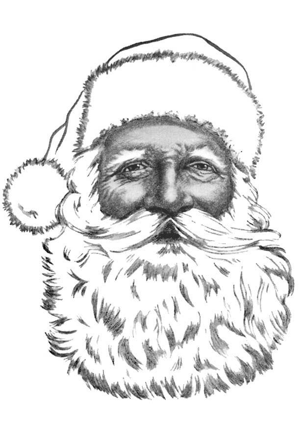 babbo natale Disegno da colorare babbo natale