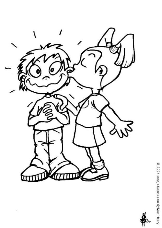 bacio Disegno da colorare bacio