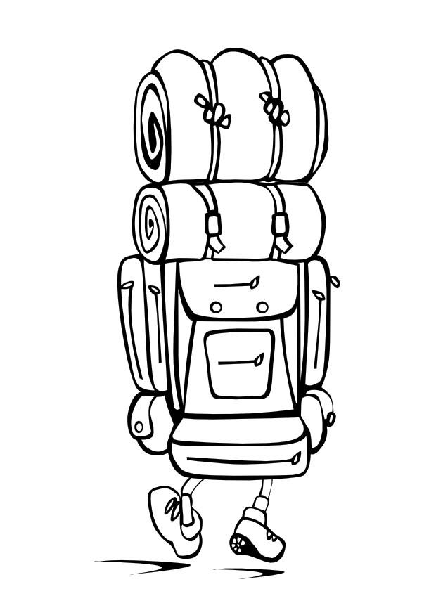 backpacking Disegno da colorare backpacking