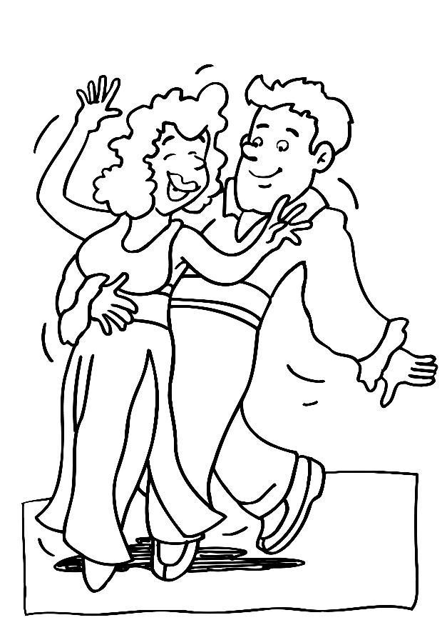ballare Disegno da colorare ballare