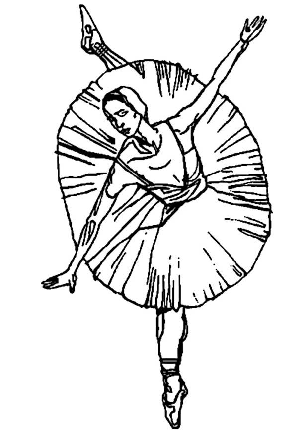 ballerina Disegno da colorare ballerina