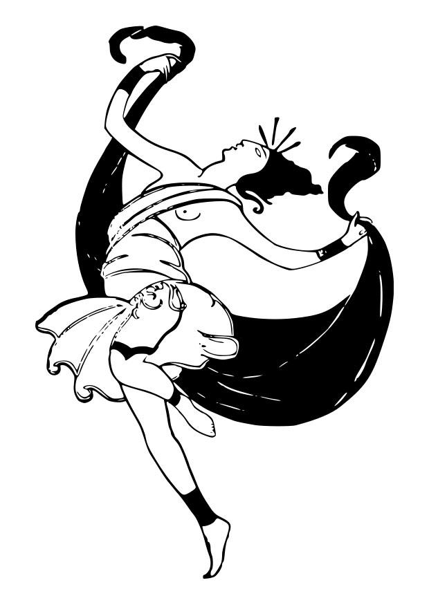 ballerina Disegno da colorare ballerina