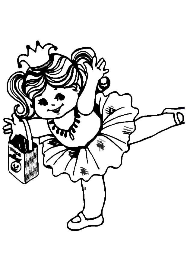 ballerina Disegno da colorare ballerina