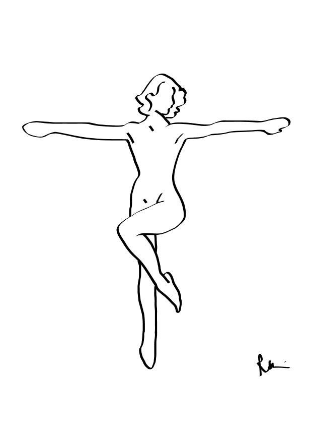 ballerino Disegno da colorare ballerino